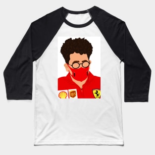 Mattia Binotto, Ferrari Teamboss, at the 2020 Italian Grand Prix at Imola Baseball T-Shirt